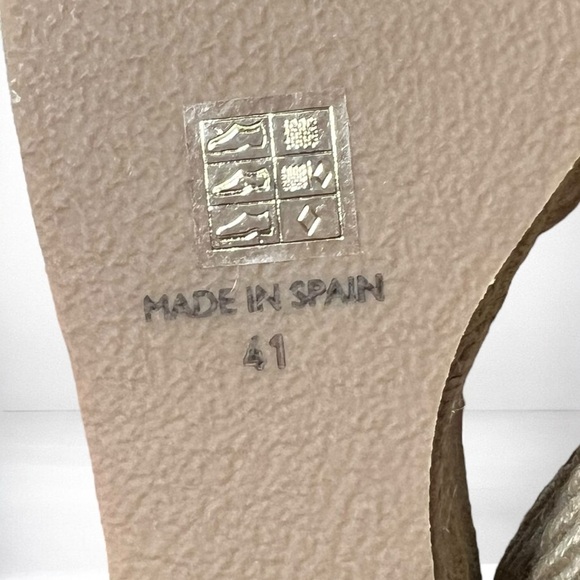 🌻NEW Jeffrey Campbell  Sunlit Raffia Platform Wedge Sandals Size 41 = US 10 - Picture 7 of 8